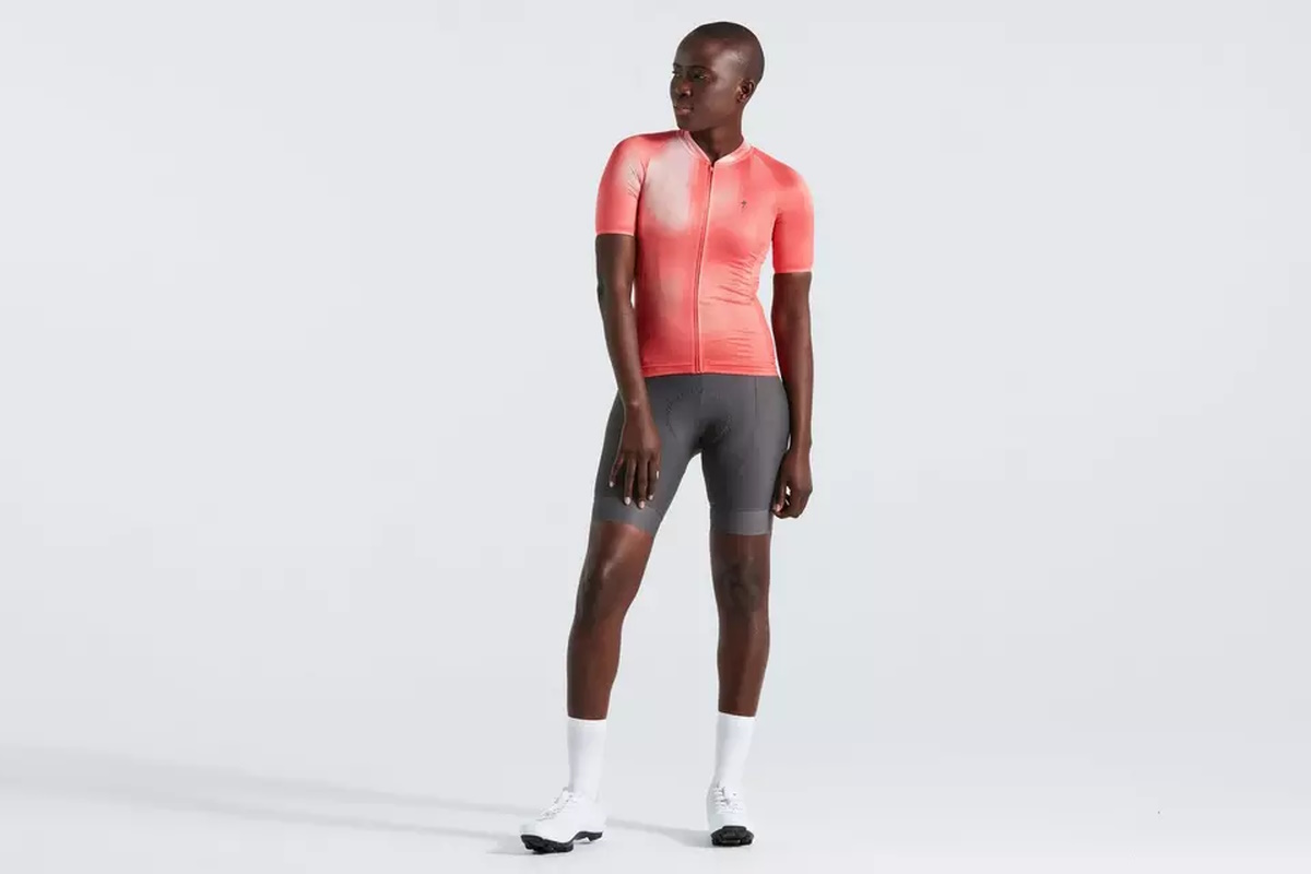 Maillot manga corta SPECIALIZED – SL AIR DISTORTION WMN – VIVID CORAL - Imagen 3