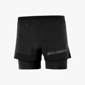 PANTALÓN SALOMON CROSS 2IN1 SHORTS NEGRO