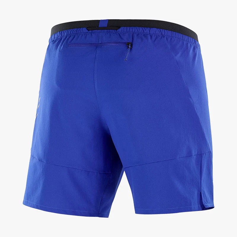 PANTALÓN SALOMON CROSS 7 SHORTS AZUL SURF - Imagen 3