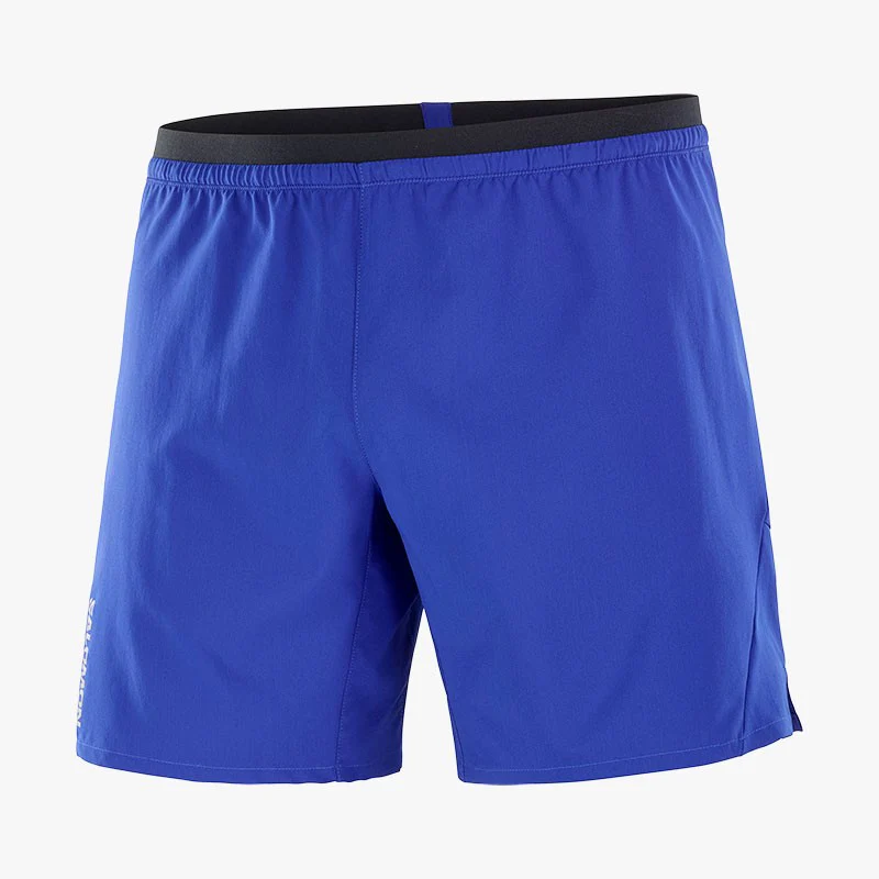PANTALÓN SALOMON CROSS 7 SHORTS AZUL SURF - Imagen 2