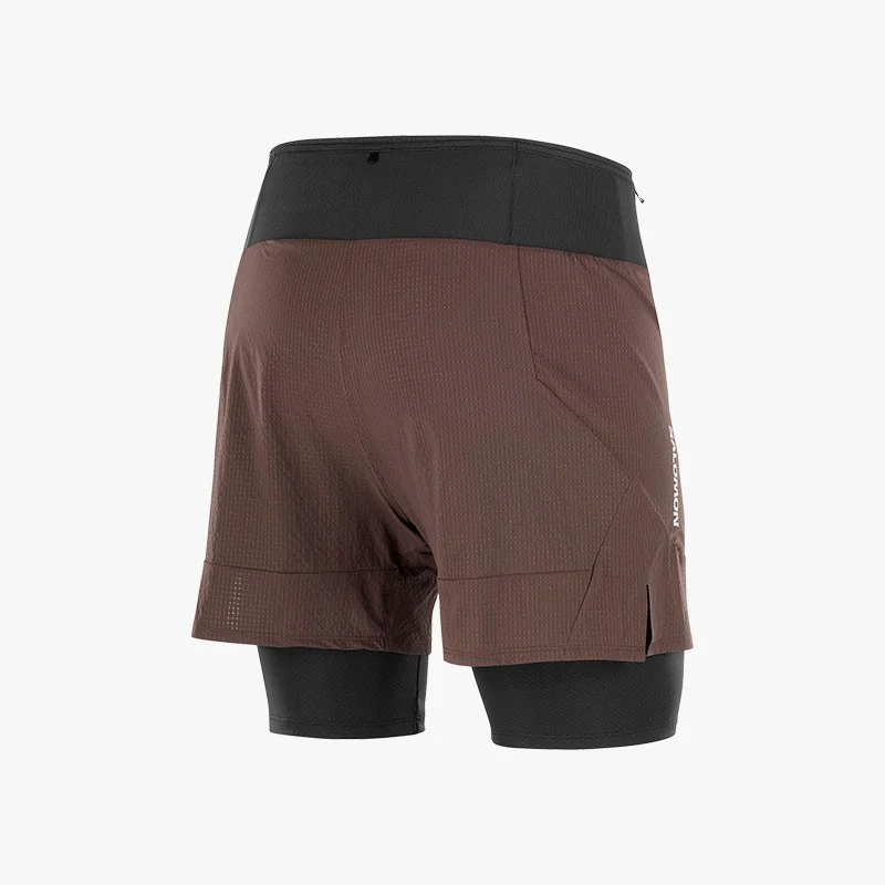 PANTALÓN SALOMON SENSE 2IN1 COFFEE BEAN - Imagen 3