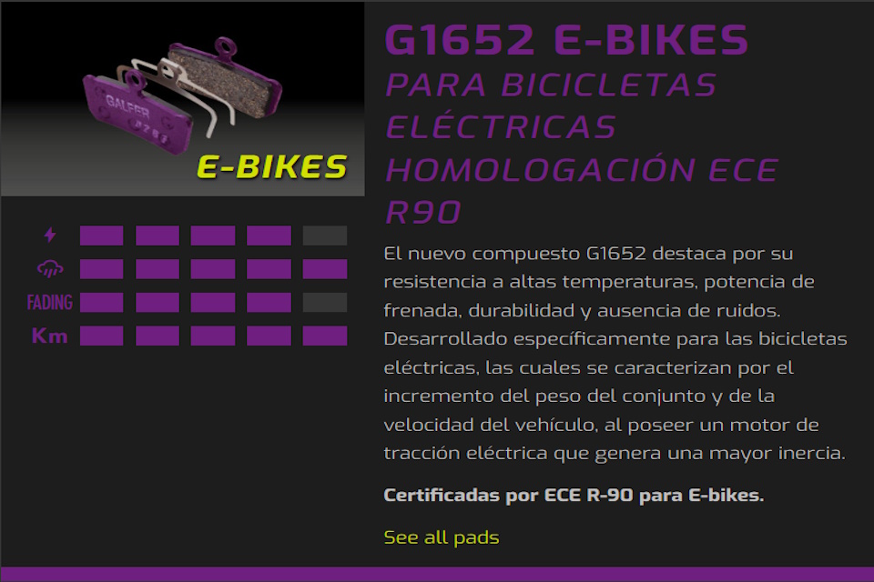 Pastillas de freno Galfer FD452 – G1652 – Shimano - Imagen 3