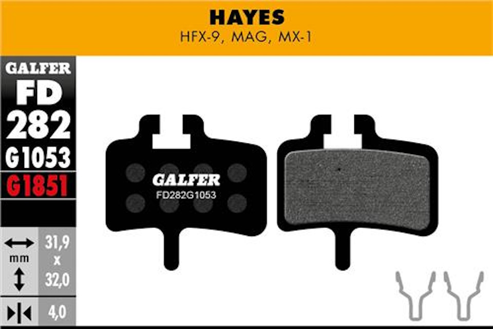 Pastillas de freno Galfer FD282 – G1053 – Hayes- Promax