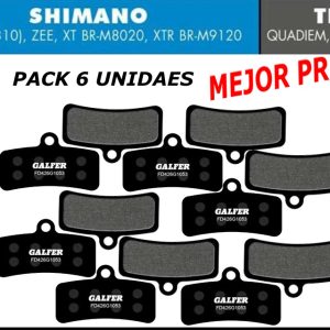 Pack Ahorro 6 Pares – Pastillas de freno Galfer FD426 – G1053 – Shimano – Tektro – TRP