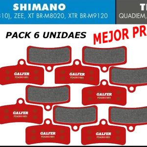 Pack Ahorro 6 Pares – Pastillas de freno Galfer FD426 – G1851 – Shimano – Tektro – TRP