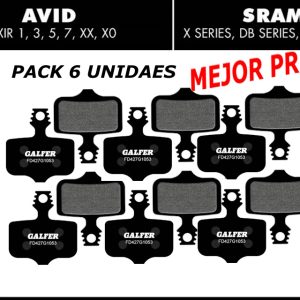Pack Ahorro 6 Pares – Pastillas de freno Galfer FD427 – G1053 – Sram – Avid