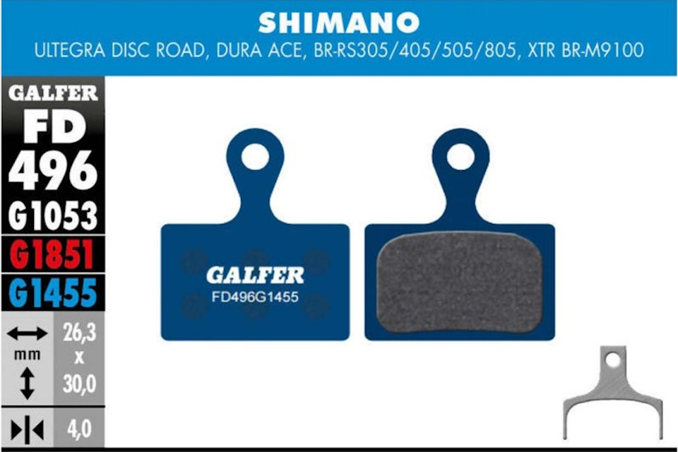 Pastillas de freno Galfer FD496 – G1455 – Shimano - Imagen 2