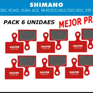 Pack Ahorro 6 Pares – Pastillas de freno Galfer FD496 – G1851 – Shimano