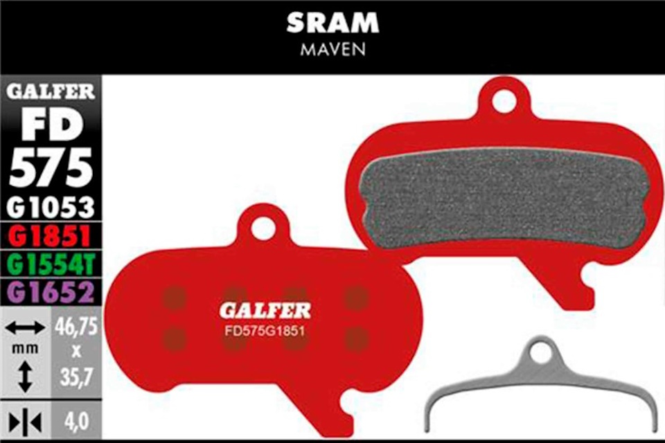 Pastillas de freno Galfer FD575 – G1851 – Sram