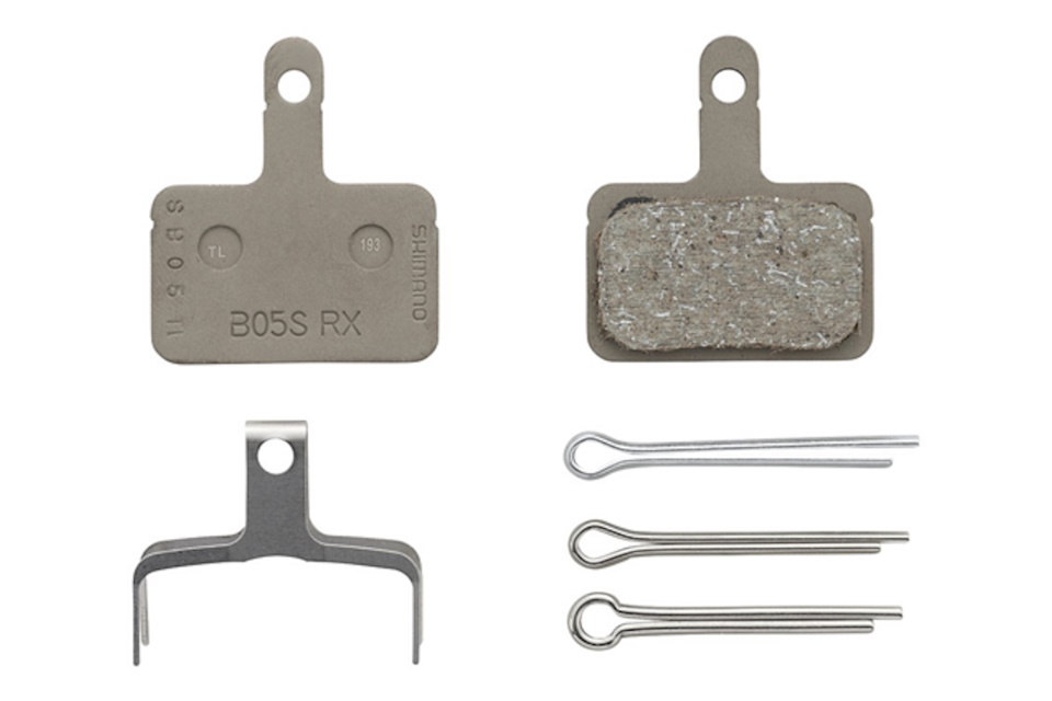 Pastillas de freno de resina Shimano B05S-RX y muelle con pasador de aletas tipo 3 - Imagen 2