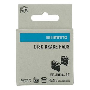 Pastillas de freno de resina Shimano H03A-RF con aleta y muelle con pasador de aletas