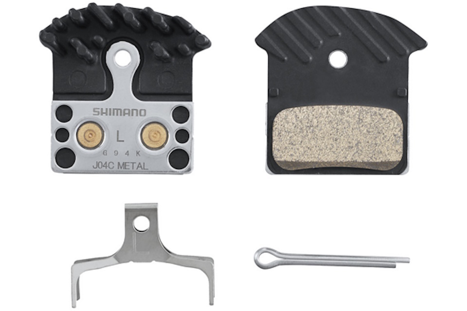 Pastillas de freno Shimano J04C-MF con aleta y muelle con pasador de aletas - Imagen 3