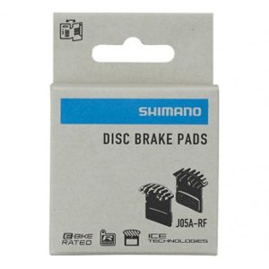 Pastillas de freno de resina Shimano J05A-RF con aleta y muelle con pasador de aletas