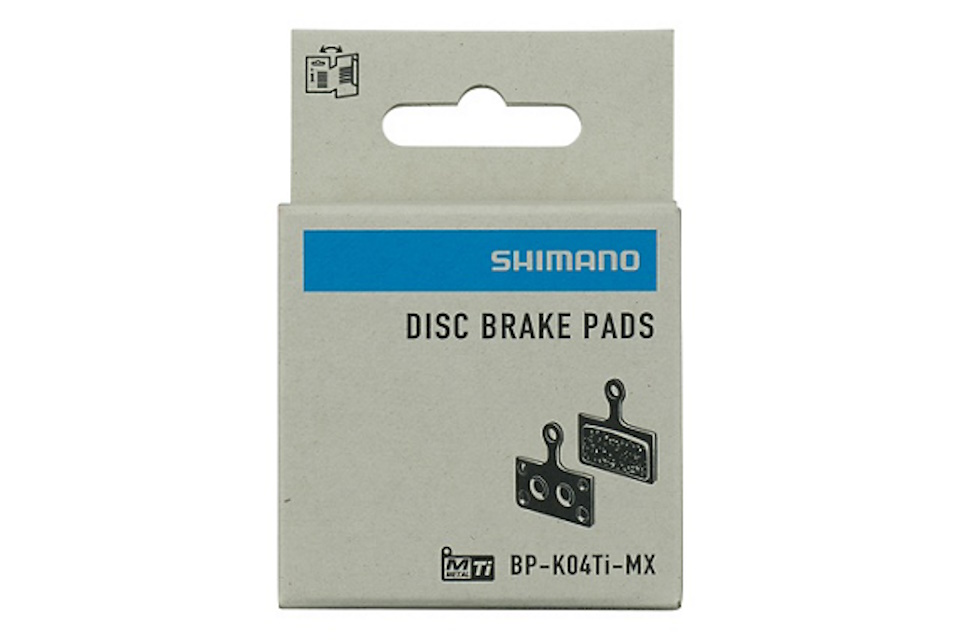 Pastillas de freno de Titanio Shimano K04Ti-MX y muelle - Imagen 2