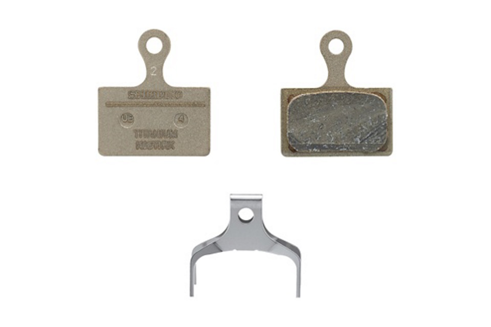 Pastillas de freno de resina Shimano K05Ti-RX y muelle - Imagen 3