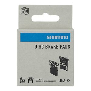 Pastillas de freno de resina Shimano L05A-RF con aleta y muelle