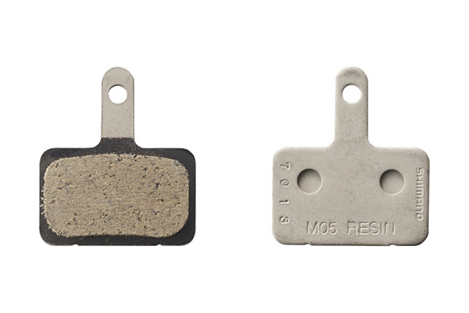 Pastillas de freno de resina Shimano M05-RX muelle con pasador de aletas - Imagen 3