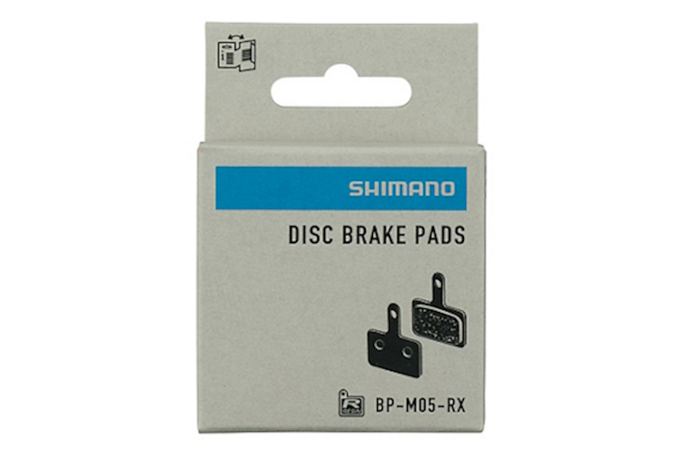 Pastillas de freno de resina Shimano M05-RX muelle con pasador de aletas - Imagen 2