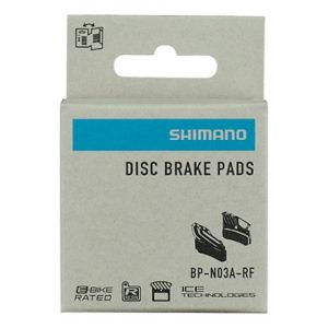 Pastillas de freno de resina Shimano N03A-RF con aleta y muelle