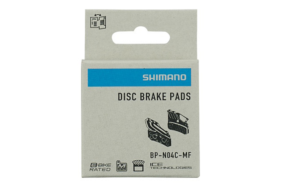 Pastillas de freno Shimano N04C-MF con aleta y muelle - Imagen 2