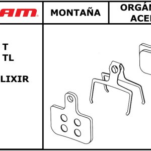 Pastillas de freno Sram/Avid Level/Elixir/DB Organica Acero