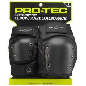 Pro-Tec Pad Knees Elbow Pad Set Black Adultos
