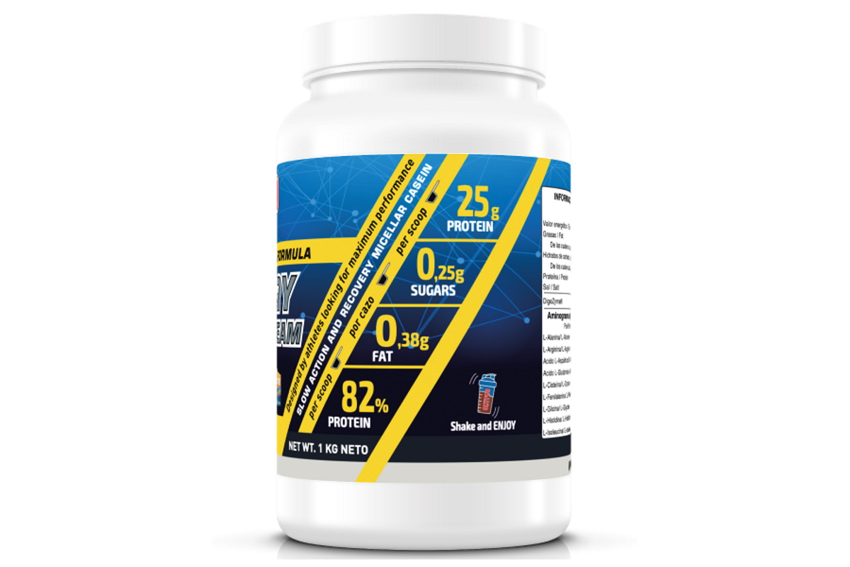 Proteina OXIPRO Night Recovery Cream (Caseina + Digezyme®) – 1000g - Imagen 3