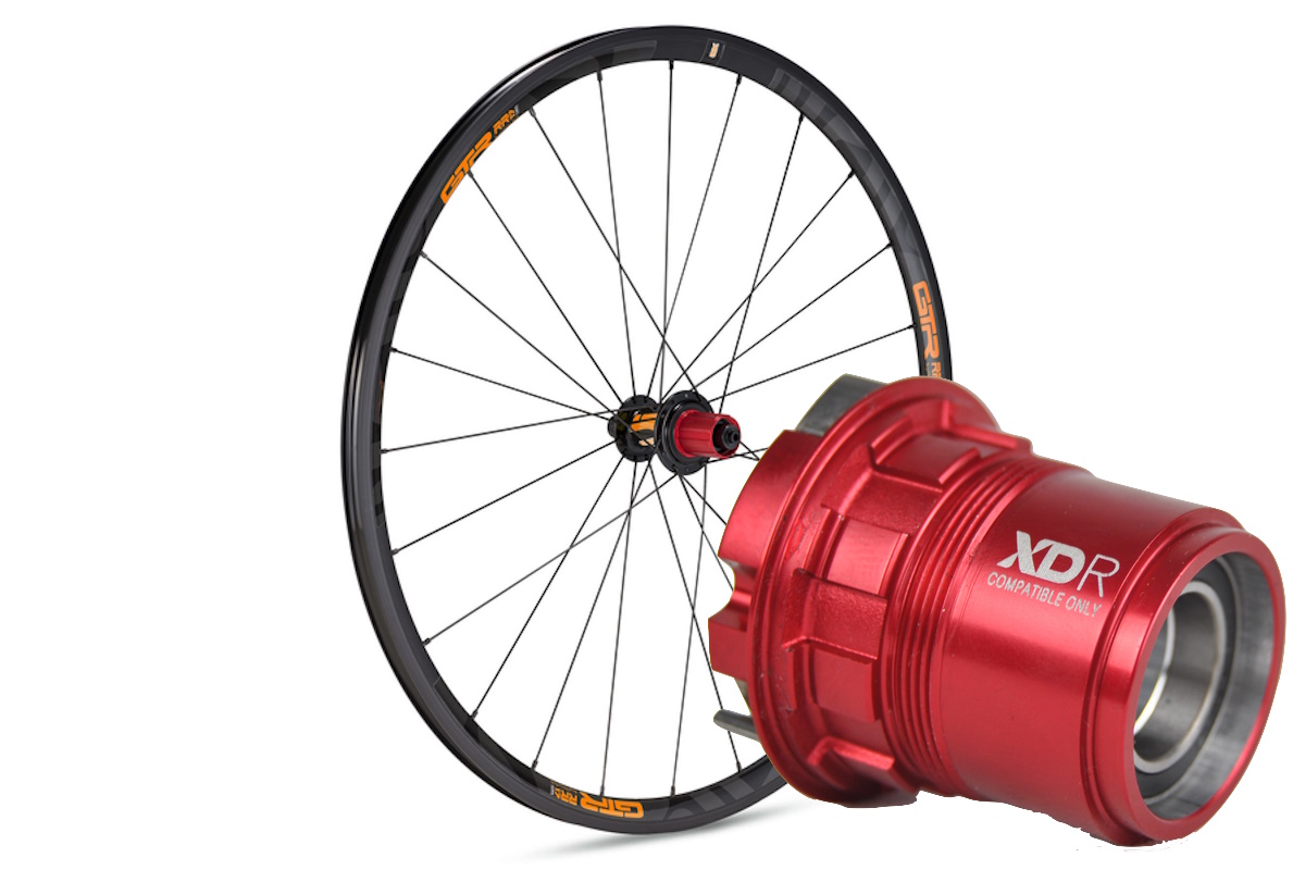 Rueda trasera aluminio carretera GTR RR17 Naranja V/Brake Sram XDR - Imagen 2