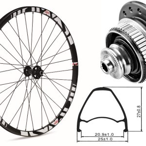 Rueda delantera aluminio  MTB GTR SL20 29″ Blanco Disc Center Lock
