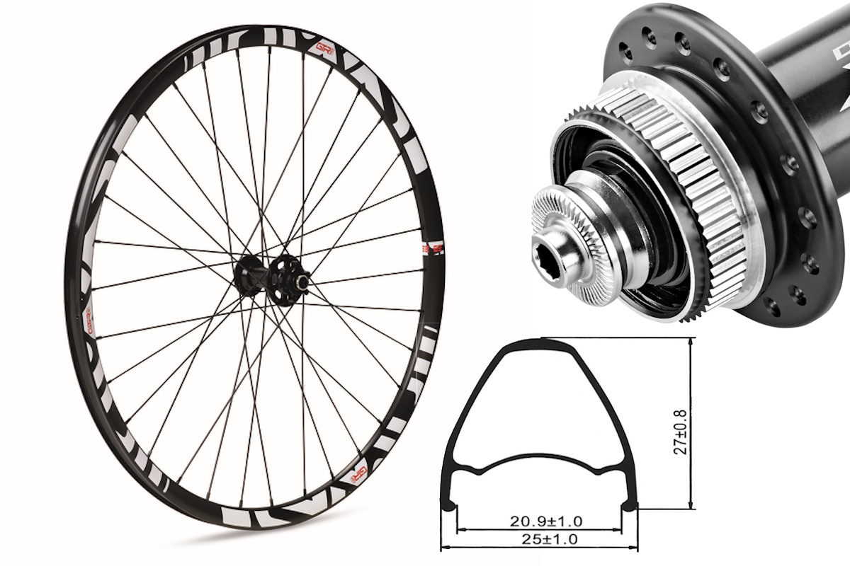 Rueda delantera aluminio MTB GTR SL20 29″ Blanco Disc Center Lock