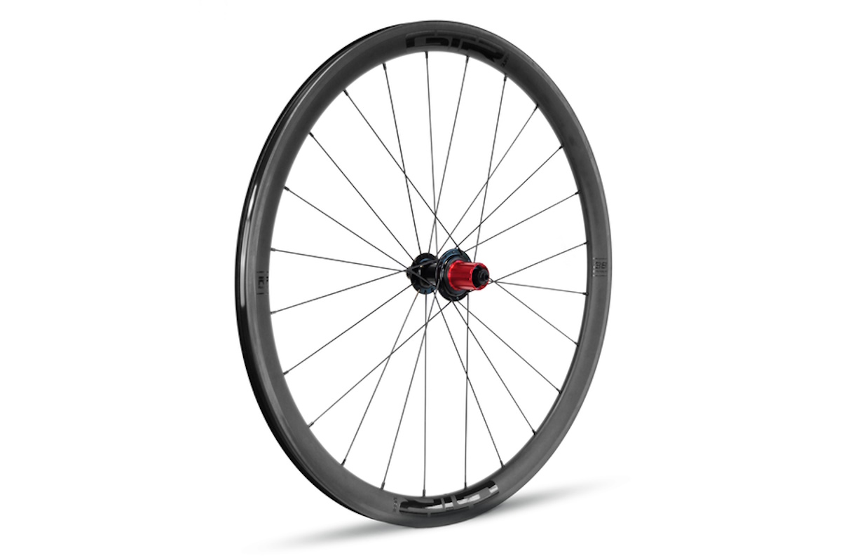 Rueda trasera carbono carretera GTR RR38 Negra V/Brake Shimano