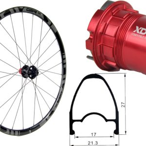 Rueda trasera aluminio carretera GTR RR17 Gris Disc Center Lock SRAM