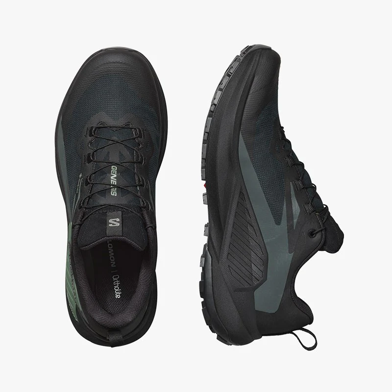 SALOMON GENESIS GTX BLACK/AGAVE GREEN - Imagen 5