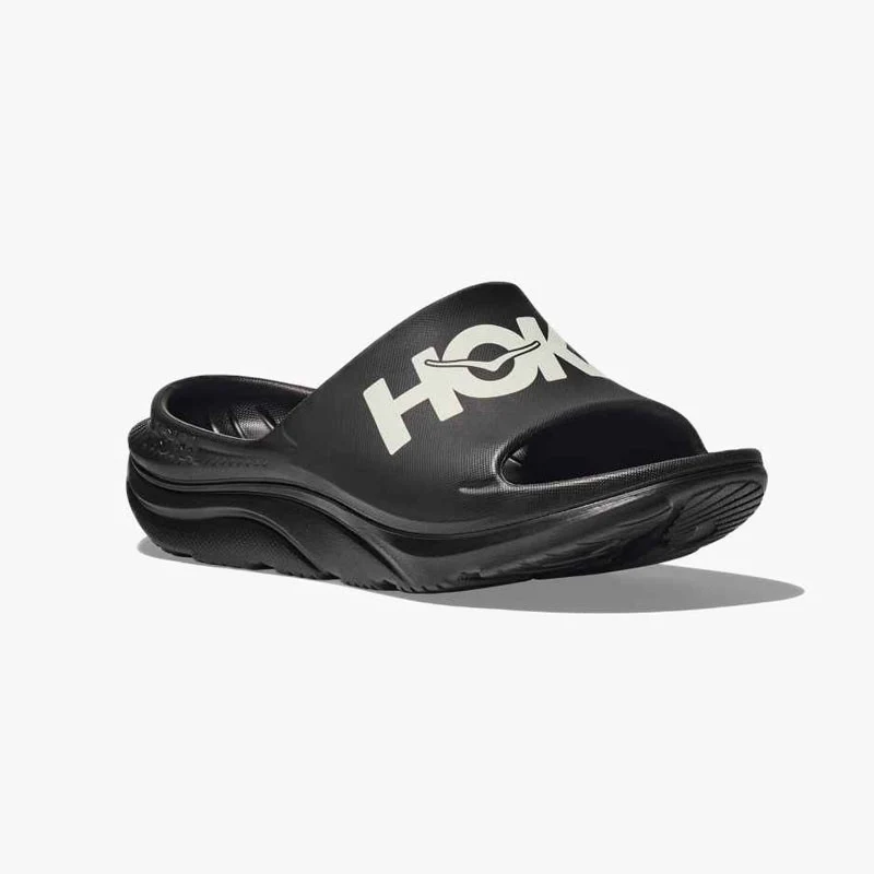 SANDALIA HOKA ORA ATHLETIC SLIDE BLACK/WHITE - Imagen 4