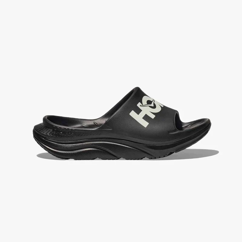 SANDALIA HOKA ORA ATHLETIC SLIDE BLACK/WHITE - Imagen 2