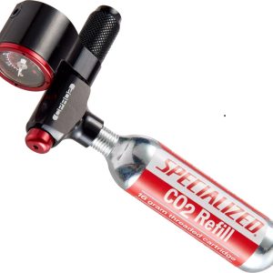 Inflador CO₂ con manómetro Specialized – CPRO2 GAUGE TRIGGER – control de presión y compatibilidad Presta/Schrader
