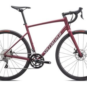 Specialized Allez 2025 – Satin Maroon / Silver Dust / Flo Red