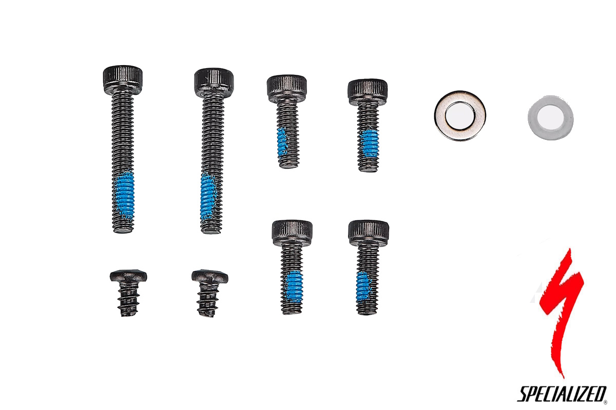Kit de Hardware S210500005 | Cubiertas de Motor Specialized Vado y Como Gen.1 (6 Pernos, 2 Tornillos, 2 Arandelas)