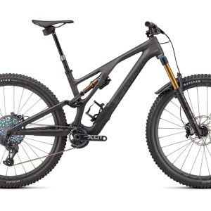 Specialized S-Works Stumpjumper EVO 2022 – Satin Brushed Black Liquid Metal / Carbon / Black