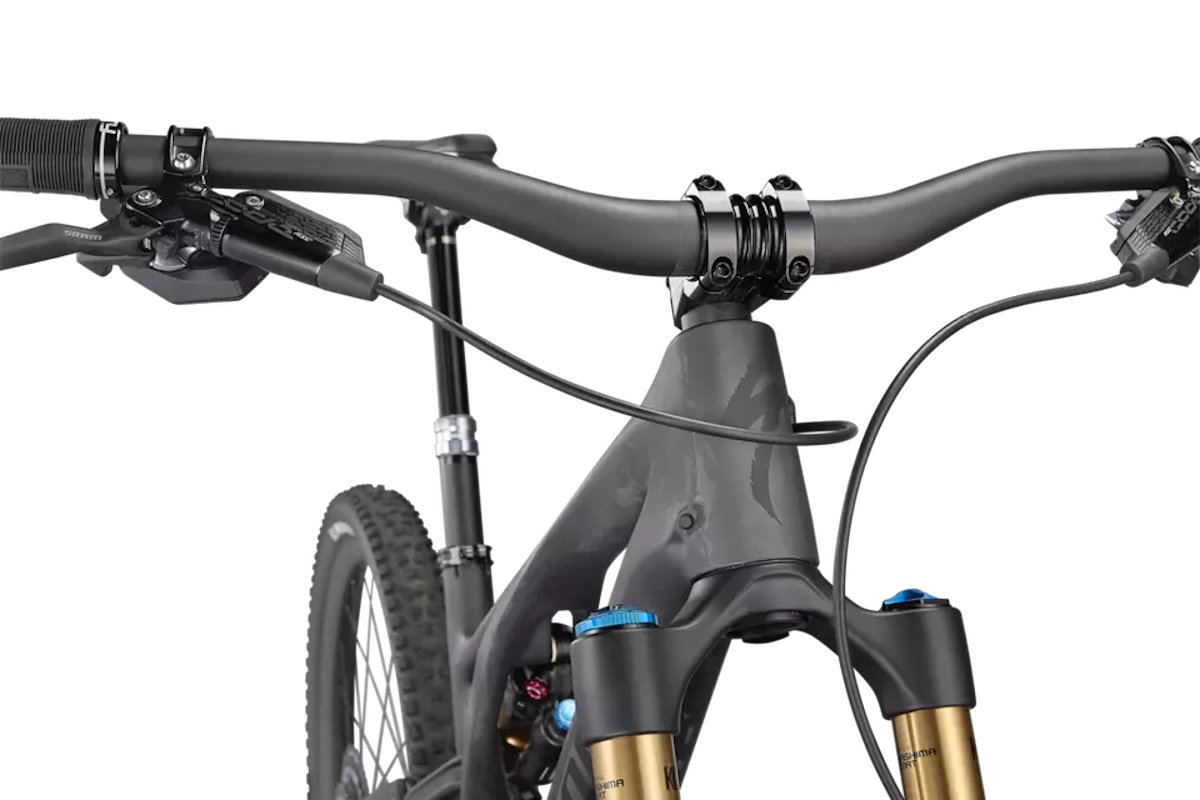 Specialized S-Works Stumpjumper EVO 2022 – Satin Brushed Black Liquid Metal / Carbon / Black - Imagen 4