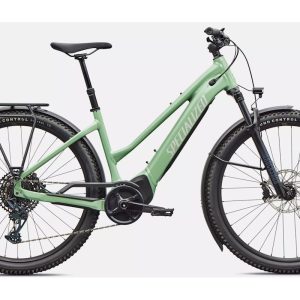 Specialized Turbo Tero 5.0 EQ Step-Through: E-bike Premium barra baja con accesorios para Mujer Aventurera