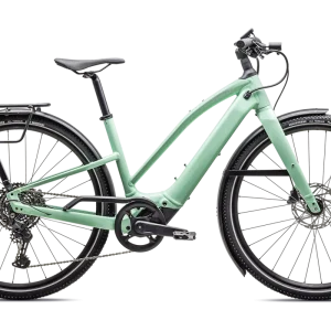 Specialized Turbo Vado SL 2 4.0 Step-Through EQ – e-bike urbana ligera con motor Specialized SL 1.2 (320 W), batería 520 Wh, Future Shock 3.1, Mastermind H3 con Apple Find My y portabultos MIK HD (27 kg)