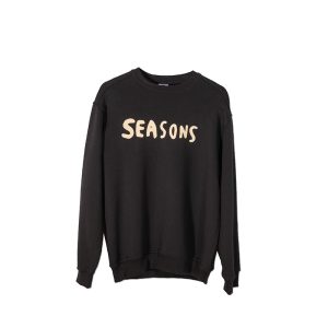 Sudadera Seasons Doodle Crew Neck Charcoal