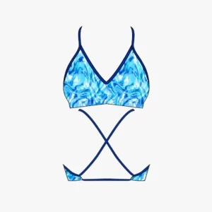 TOP BIKINI TURBO MARBLE BLUE